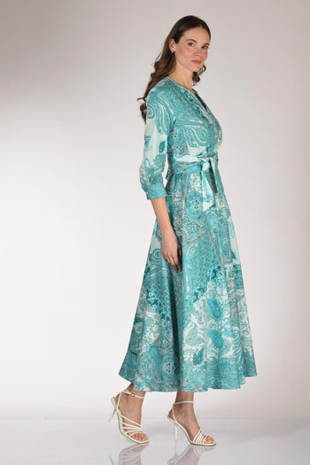 Abito Stampa Azzurro Chiaro/scuro Donna - 4