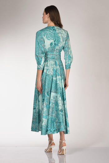 Abito Stampa Azzurro Chiaro/scuro Donna - 5