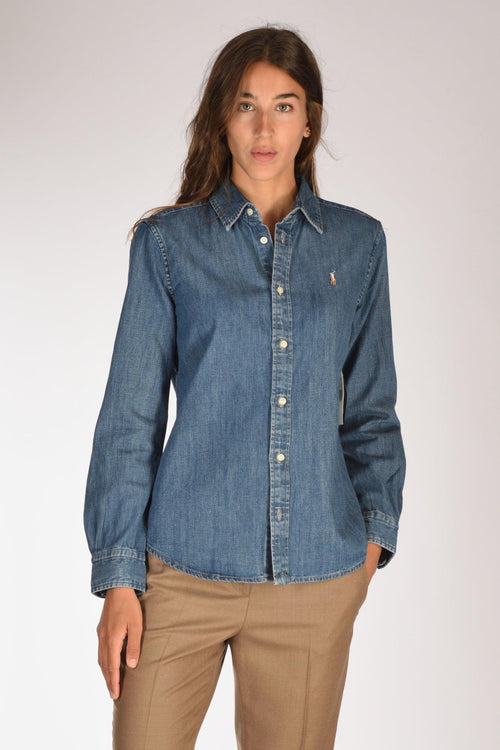 Camicia Denim Blu Jeans Donna