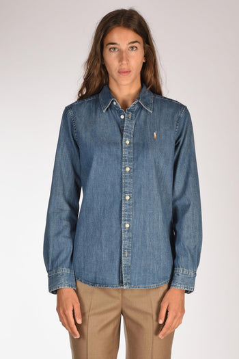 Camicia Denim Blu Jeans Donna - 2