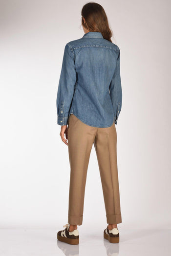 Camicia Denim Blu Jeans Donna - 5