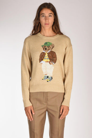 Maglia Bear Beige Donna - 2