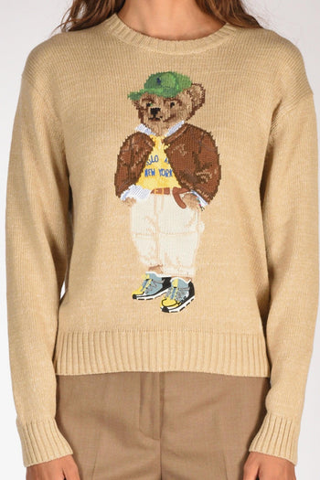 Maglia Bear Beige Donna - 3