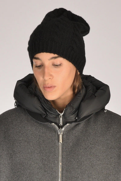 Cappello Treccia Nero Donna