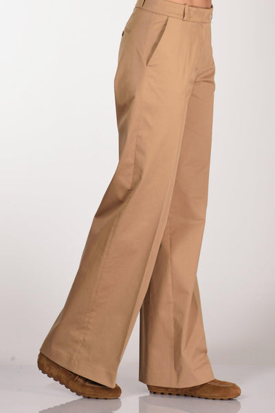 Pantalone Andrea Beige Cammello Donna