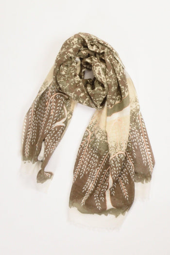 Sciarpa Stampata Beige Chiaro/beige Donna - 2