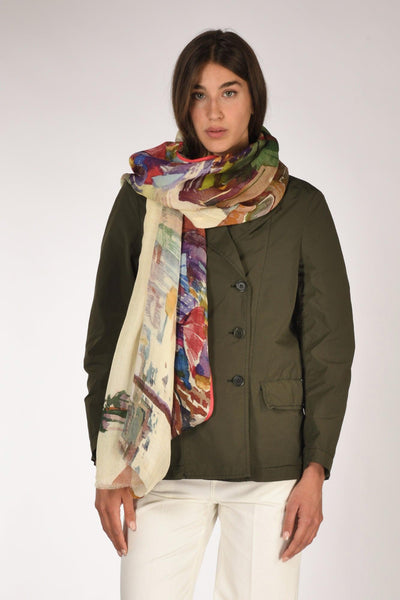 Sciarpa Stampata Multicolor Donna
