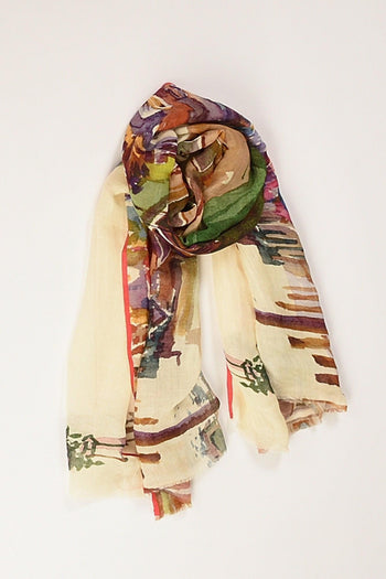 Sciarpa Stampata Multicolor Donna - 2