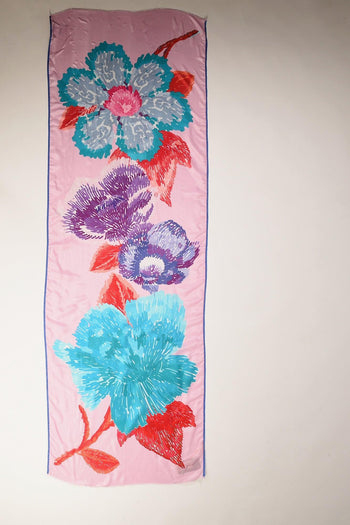 Sciarpa Stampata Rosa/multicolor Donna - 3