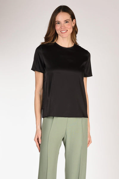 Tshirt Seta Mm Nero Donna