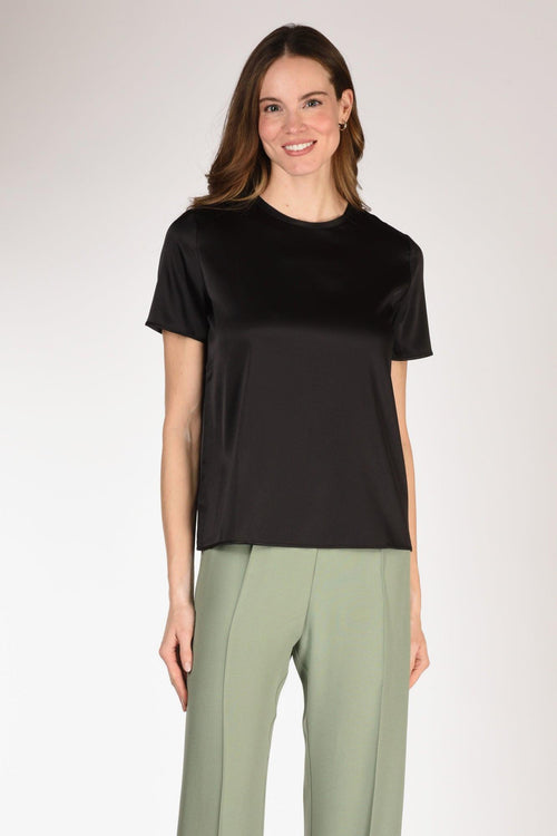 Tshirt Seta Mm Nero Donna