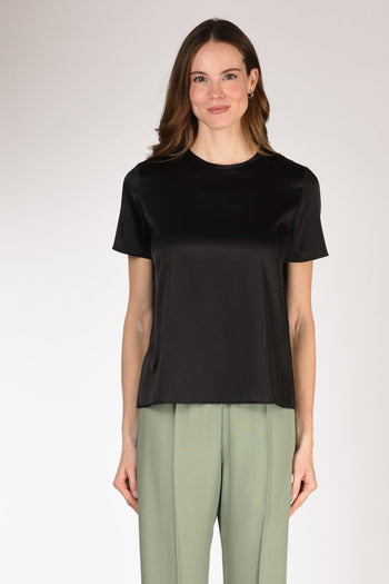 Tshirt Seta Mm Nero Donna - 2