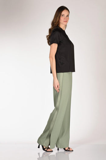 Tshirt Seta Mm Nero Donna - 4