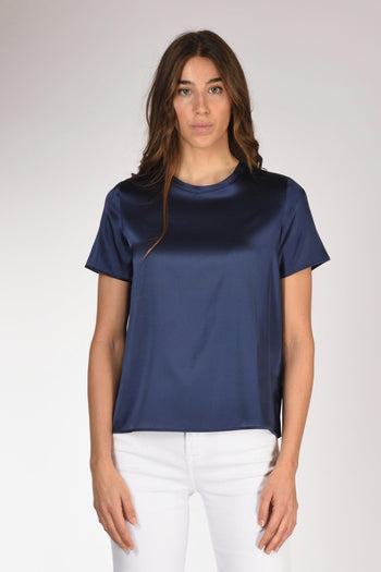 Tshirt Seta Mm Blu Donna - 2