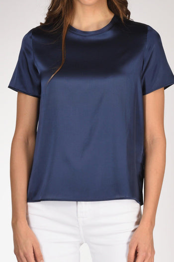 Tshirt Seta Mm Blu Donna - 3