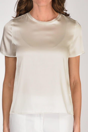 Tshirt Seta Mm Bianco Donna - 3