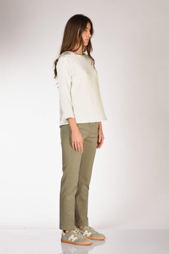 Tshirt Seta Bianco Donna - 4