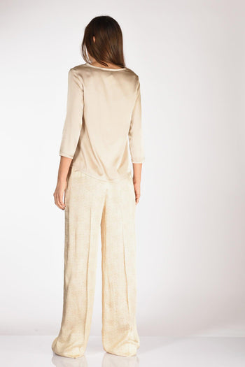 Tshirt Seta Beige Donna - 5