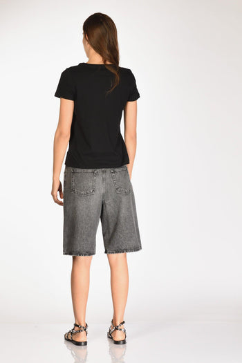 Paris Tshirt Mm Nero Donna - 5