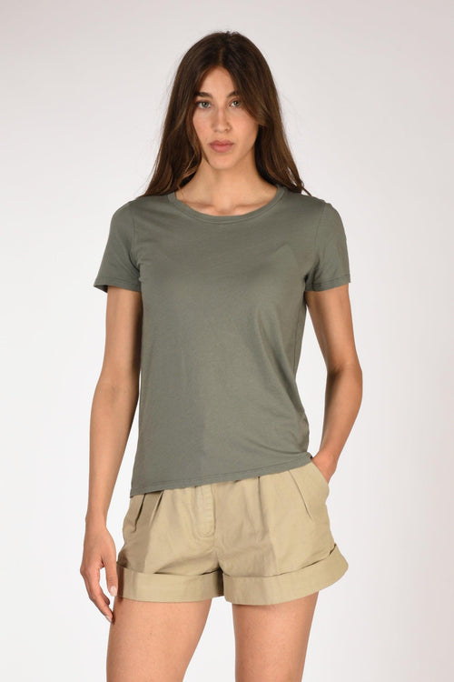 Paris Tshirt Mm Verde Militare Donna
