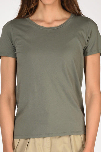 Paris Tshirt Mm Verde Militare Donna - 3