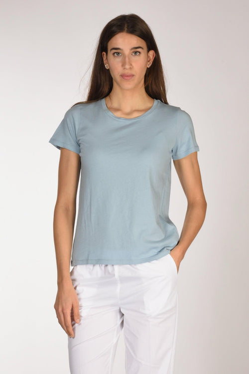 Paris Tshirt Mm Azzurro Polvere Donna
