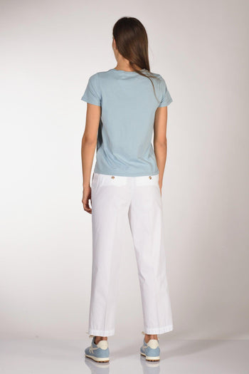 Paris Tshirt Mm Azzurro Polvere Donna - 5