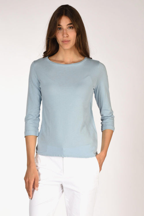 Paris Tshirt Azzurro Polvere Donna