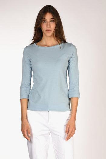 Paris Tshirt Azzurro Polvere Donna - 2
