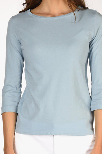 Paris Tshirt Azzurro Polvere Donna - 3