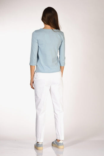 Paris Tshirt Azzurro Polvere Donna - 5