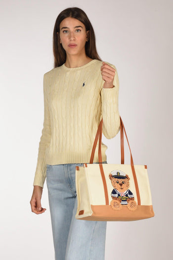 Paris Borsa Orso Beige/bianco Donna - 2