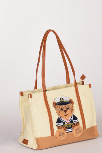 Paris Borsa Orso Beige/bianco Donna - 3