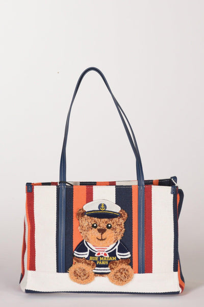 Paris Borsa Orso Arancio/multicolor Donna