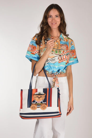 Paris Borsa Orso Arancio/multicolor Donna - 2