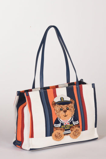 Paris Borsa Orso Arancio/multicolor Donna - 3