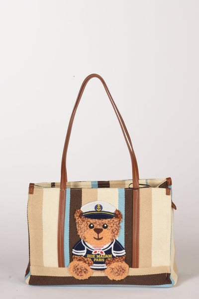 Paris Borsa Orso Marrone/multicolor Donna