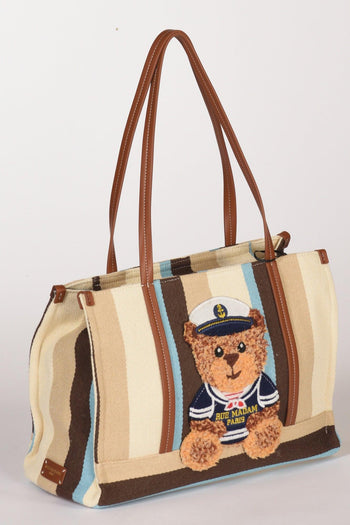 Paris Borsa Orso Marrone/multicolor Donna - 3