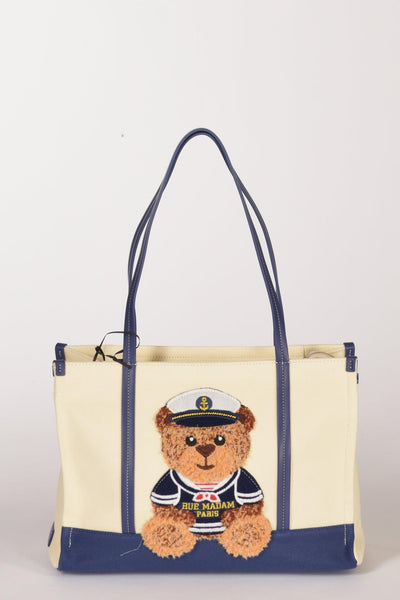 Paris Borsa Orso Blu/bianco Donna
