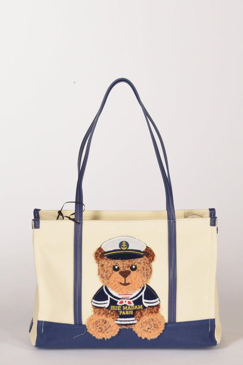Paris Borsa Orso Blu/bianco Donna