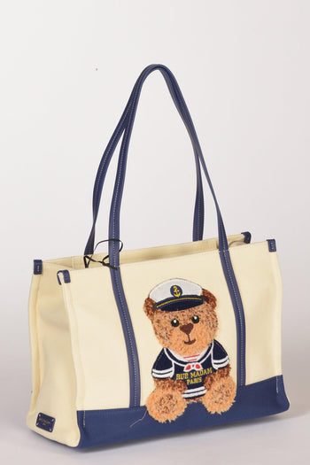 Paris Borsa Orso Blu/bianco Donna - 3