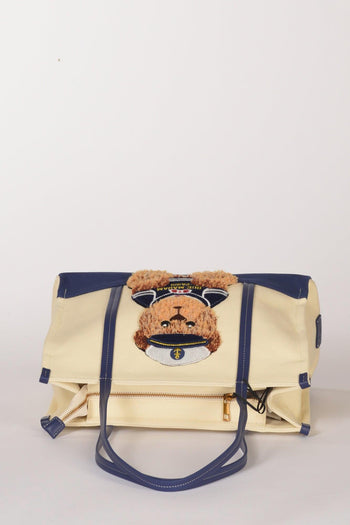 Paris Borsa Orso Blu/bianco Donna - 5