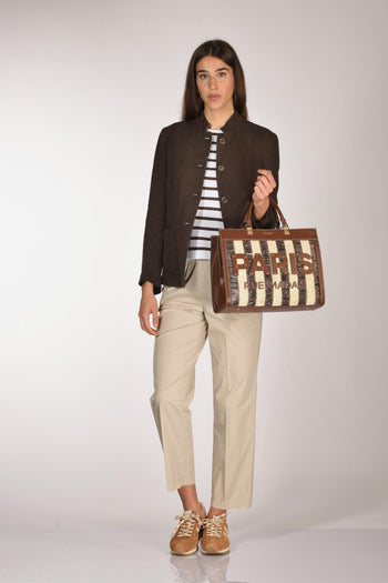 Paris Borsa Tangeri Marrone/beige Donna - 2