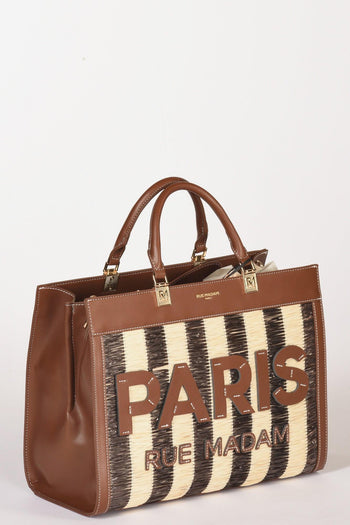 Paris Borsa Tangeri Marrone/beige Donna - 3