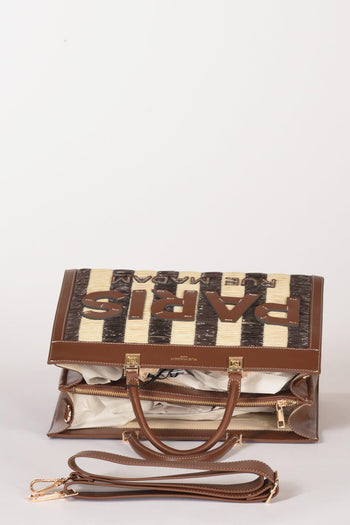 Paris Borsa Tangeri Marrone/beige Donna - 6