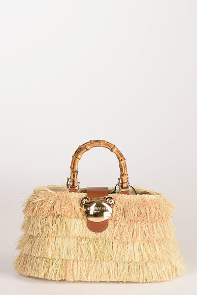 Paris Borsa Fringes Beige Donna