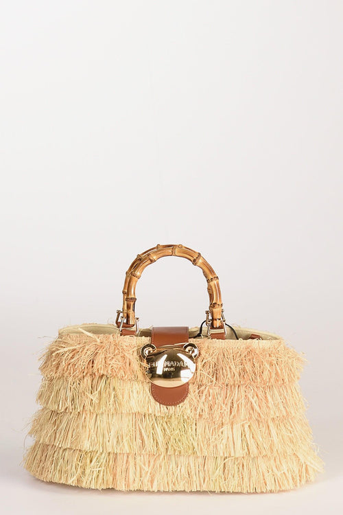 Paris Borsa Fringes Beige Donna