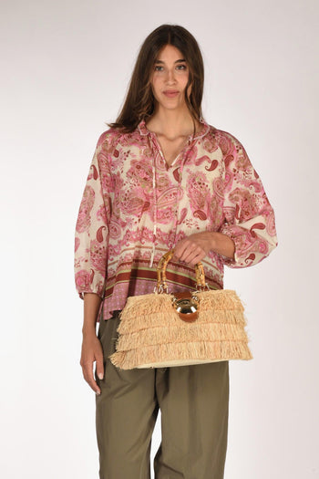 Paris Borsa Fringes Beige Donna - 2