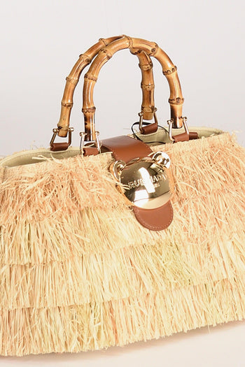 Paris Borsa Fringes Beige Donna - 4