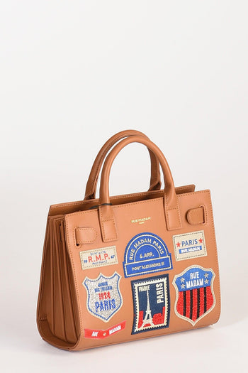 Paris Borsa Mini Tote Beige Cuoio Donna - 3